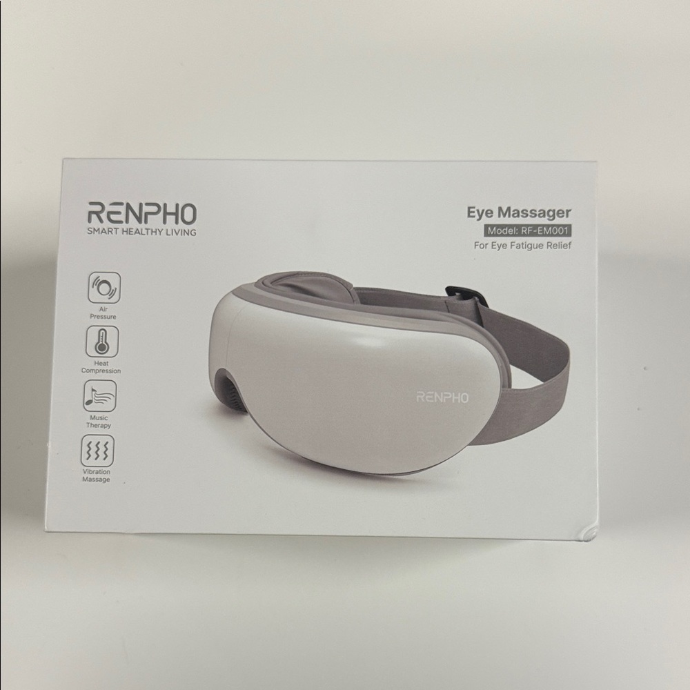 RENPHO Eye Massager with Heat - White